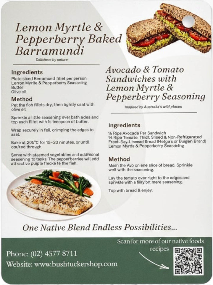 Lemon Myrtle Native Pepper Seasoning