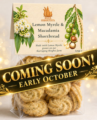 Lemon Myrtle Macadamia Shortbread 125g