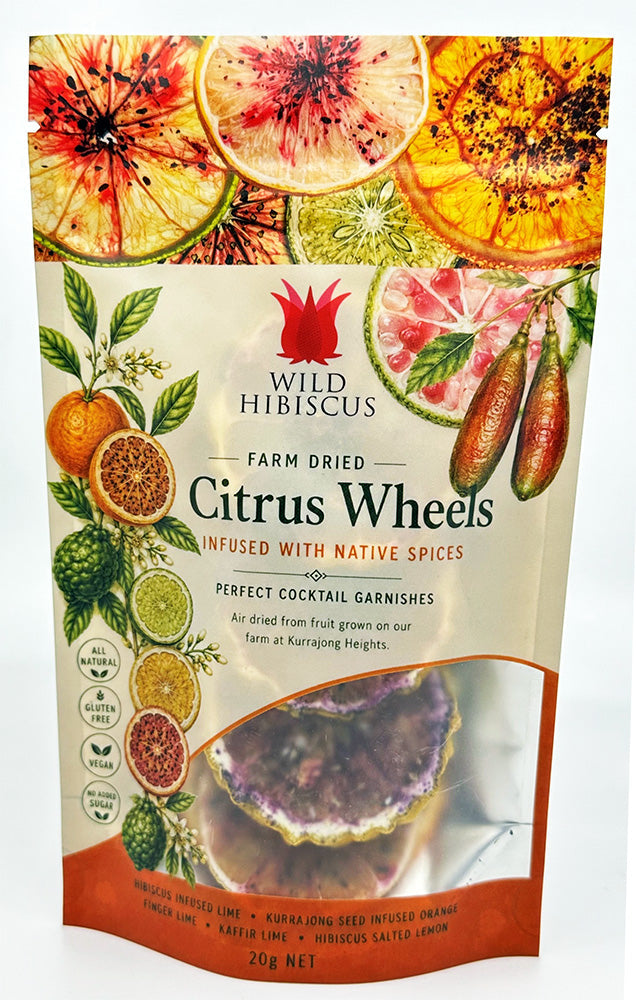 Farm Dried Citrus Wheels with a Rainbow of Native Spices