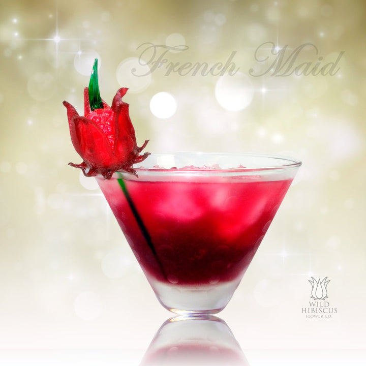 Wild Hibiscus Flowers in Rose Syrup | Gingle Bells Gin