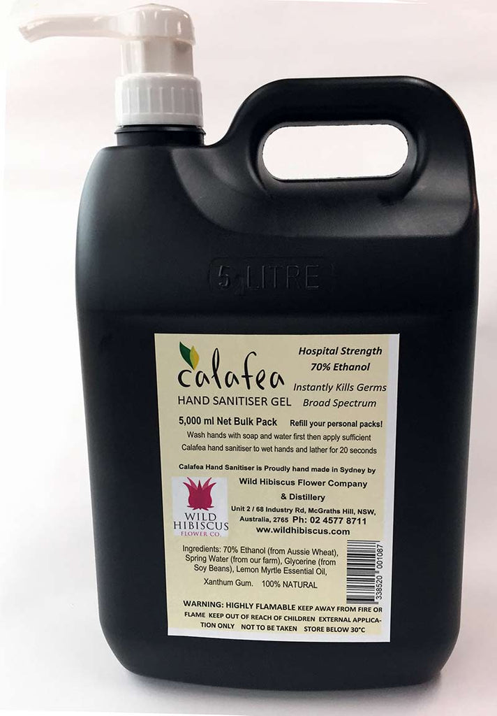 Calafea Hand Sanitiser Gel 5L Bulk Pack!