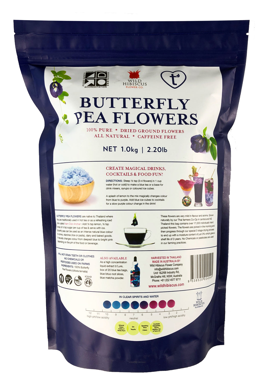 Butterfly Pea Flowers Dried (Bulk)
