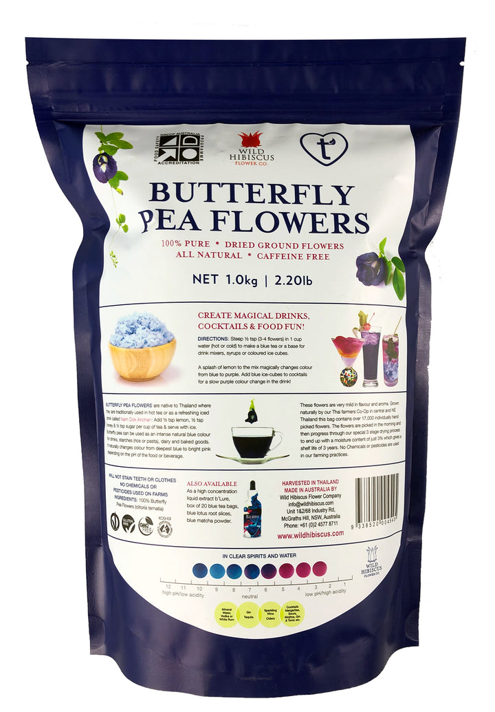 Butterfly Pea Flowers Dried (Bulk)