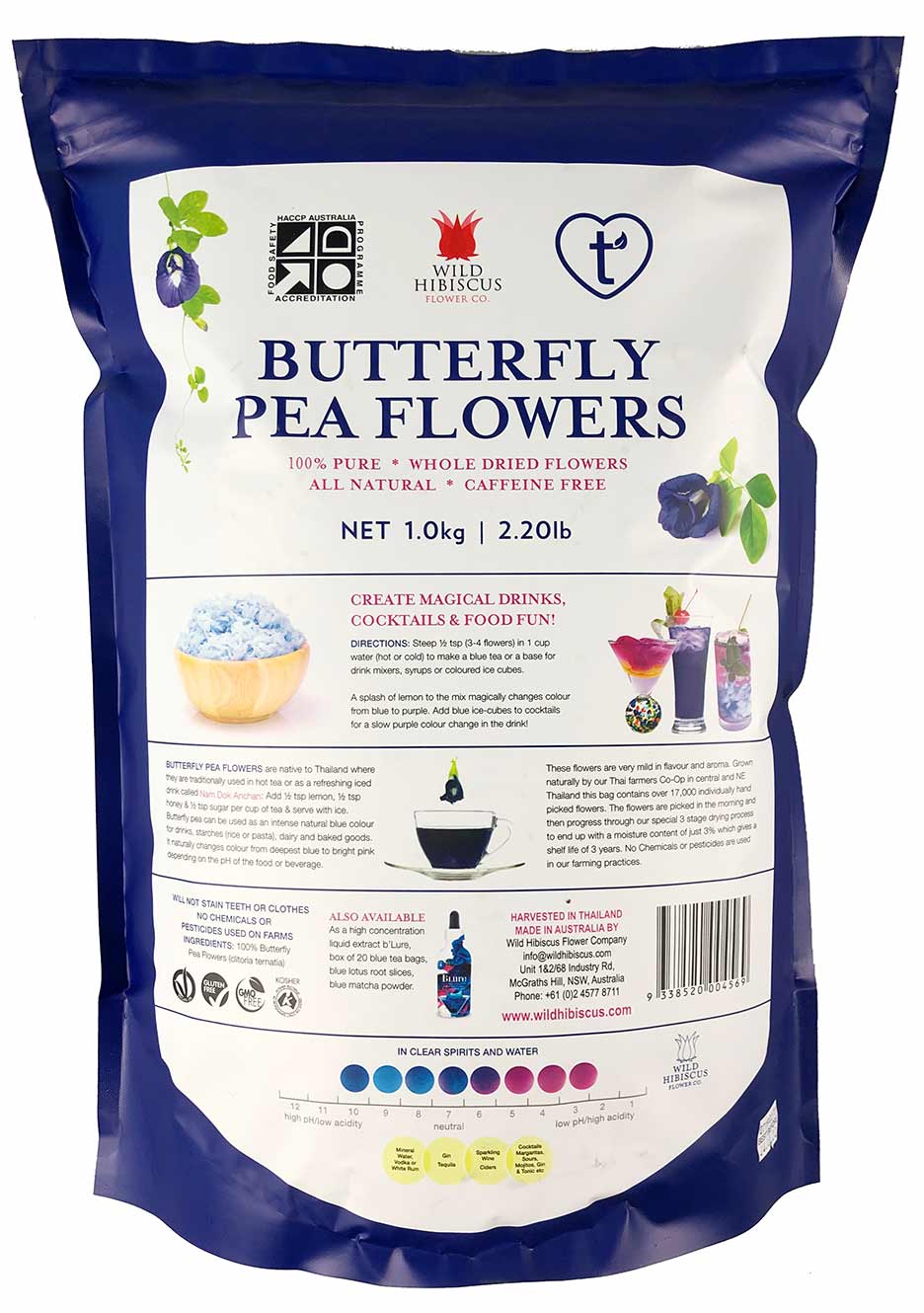 Butterfly Pea Flowers Dried (Bulk)