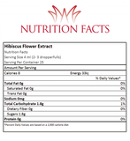 Hibiscus Extract Nutrition Facts