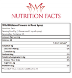 Wild Hibiscus Flowers in Rose Syrup Nutrition Facts